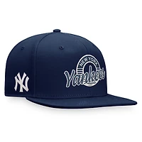 Men's Fanatics Navy New York Yankees Circle Script Snapback Hat