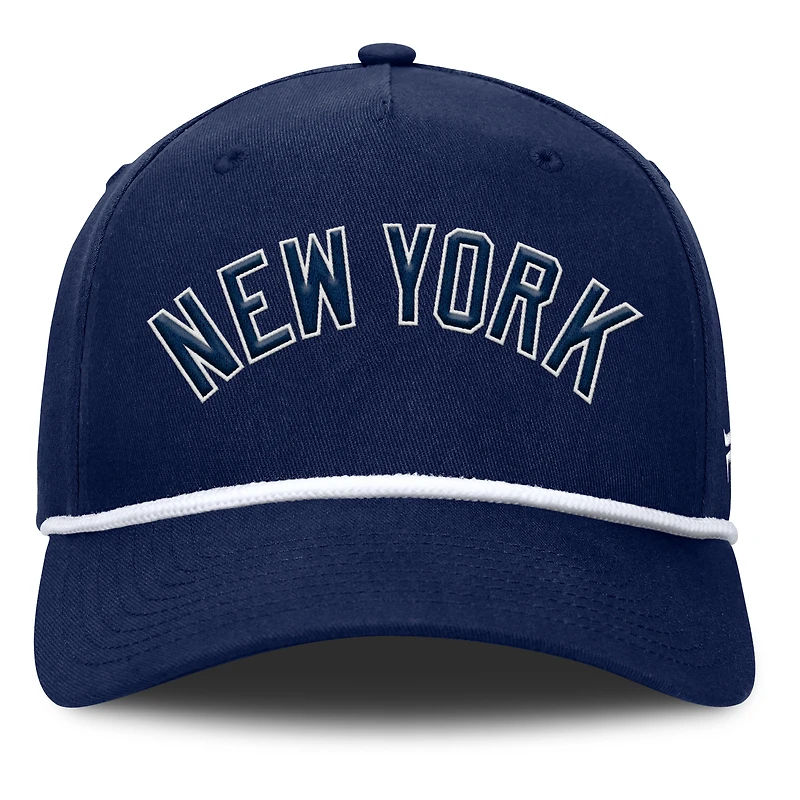Casquette ajustable en forme de A pour hommes Fanatics Navy New York Yankees Clubhouse Foul Ball