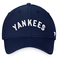 Casquette New York Yankees Cooperstown Core Flex Fanatics pour hommes, bleu marine