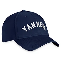 Casquette New York Yankees Cooperstown Core Flex Fanatics pour hommes, bleu marine