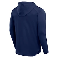 T-shirt à capuche manches longues Fanatics bleu marine New York Yankees Front Office Power Mono pour homme