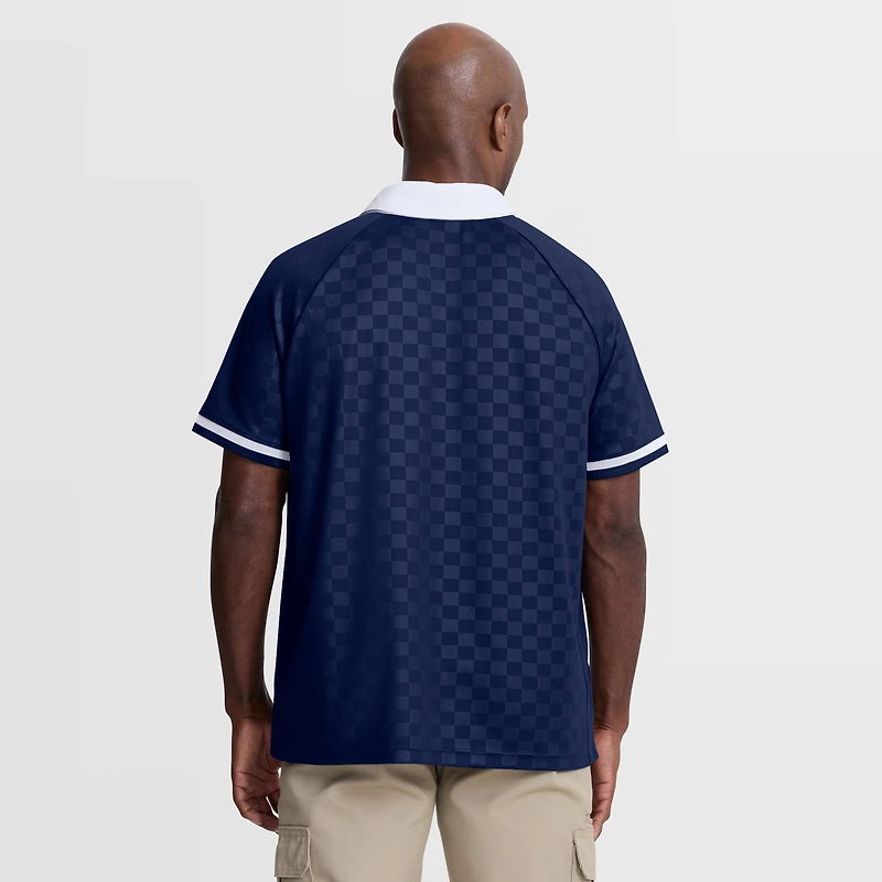 Men's Fanatics  Navy New York Yankees Homerun Raglan V-Neck Polo