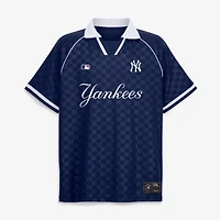 Men's Fanatics  Navy New York Yankees Homerun Raglan V-Neck Polo
