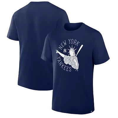 T-shirt Fanatics bleu marine pour homme, motif ville natale des Yankees de New York
