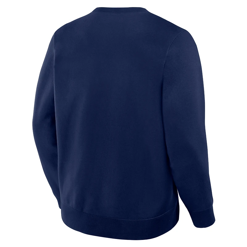 Sweat-shirt fanatique bleu marine pour homme avec logo principal des Yankees de New York