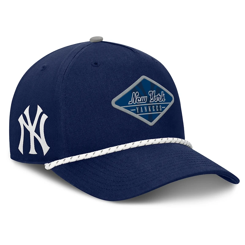 Men's Fanatics  Navy New York Yankees Rise Rope Adjustable Hat