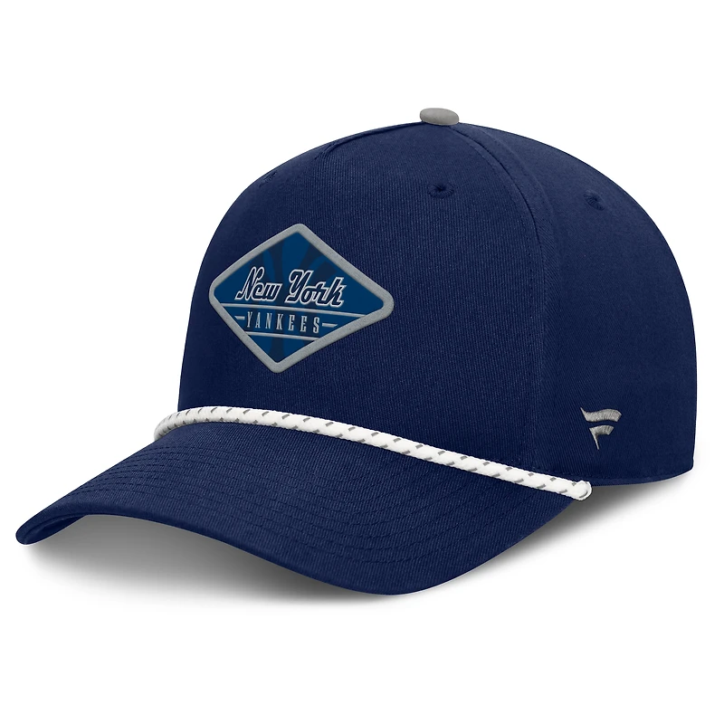 Men's Fanatics  Navy New York Yankees Rise Rope Adjustable Hat