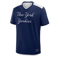Men's Fanatics Navy New York Yankees Walk Off V-Neck T-Shirt