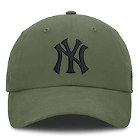 Men's Fanatics  Olive New York Yankees Pine Rider Adjustable Hat