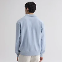 Men's Fanatics Sky Blue New York Yankees Iconic Terry Quarter-Zip Sweatshirt