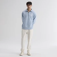 Sweat-shirt à col zippé Fanatics bleu ciel New York Yankees Iconic Terry pour homme