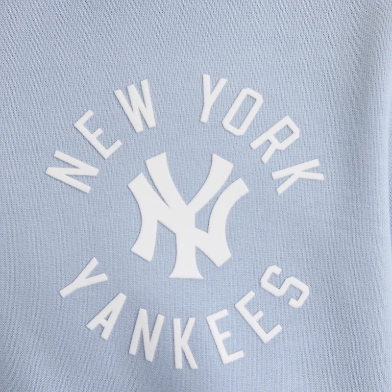 Men's Fanatics Sky Blue New York Yankees Iconic Terry Quarter-Zip Sweatshirt