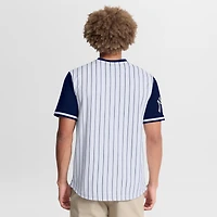 Men's Fanatics White/Navy New York Yankees Pinstripe Walk Off Shirt
