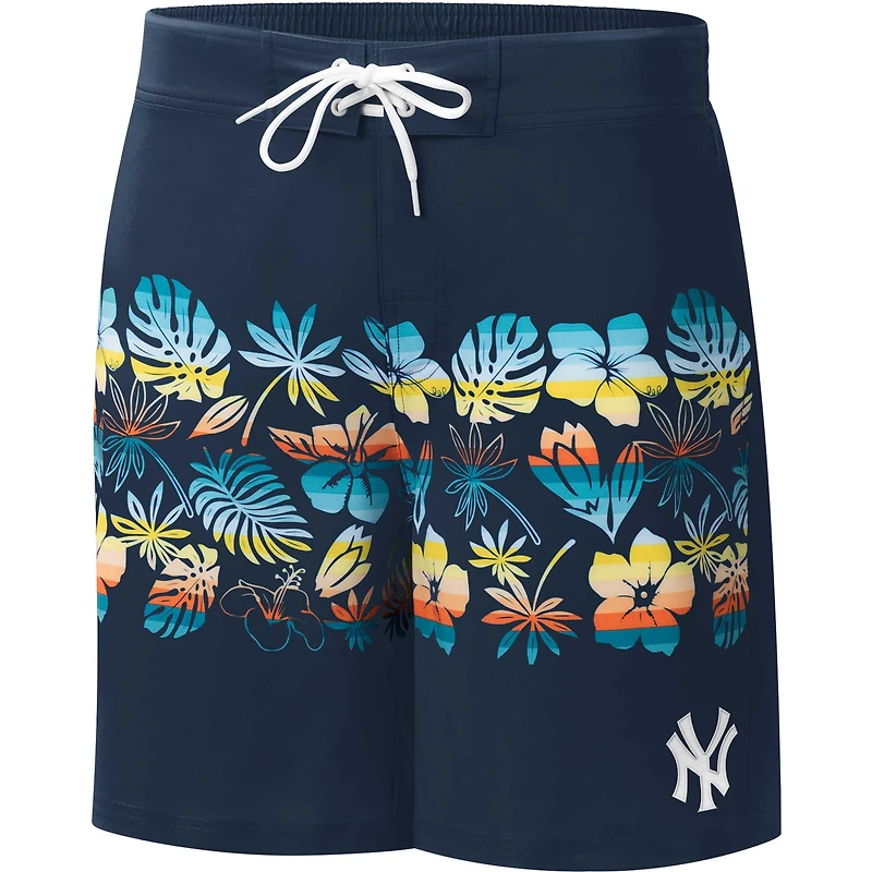 Men's G-III Sports by Carl Banks  Navy New York Yankees Breeze Volley Swim Shorts