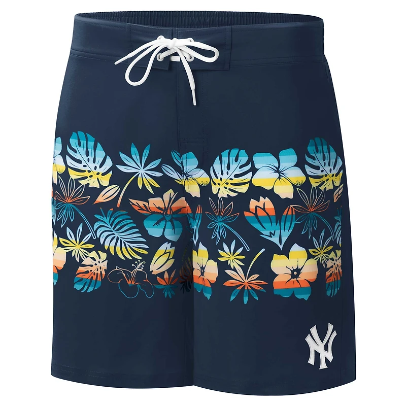 Men's G-III Sports by Carl Banks  Navy New York Yankees Breeze Volley Swim Shorts