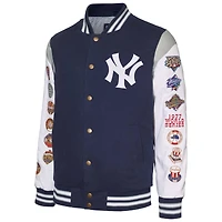 Veste boutonnée commémorative G-III Sports by Carl Banks pour hommes, bleue, New York Yankees Strike Zone