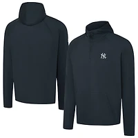 Men's Greatness Wins  Navy New York Yankees Core Tech Quarter-Zip Hoodie