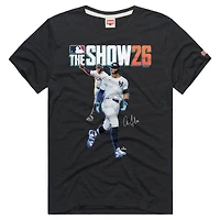 T-shirt graphique pour homme Hommage à Aaron Judge, couleur anthracite, New York Yankees, The Show 26