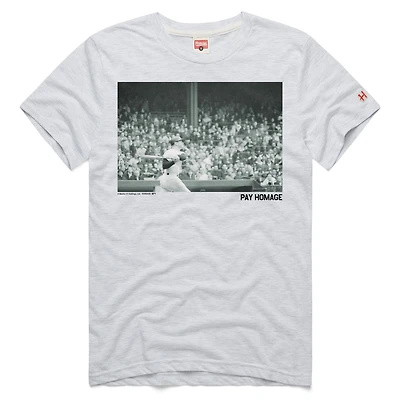 T-shirt graphique tri-blend pour homme, hommage à Mickey Mantle, en frêne, des Yankees de New York