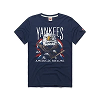 Men's Homage  Navy New York Yankees America's Pastime Tri-Blend T-Shirt
