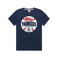 Men's Homage  Navy New York Yankees MLB x Topps Baseball The Real One Tri-Blend T-Shirt