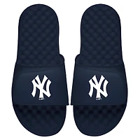 ISlide Navy New York Yankees Alternate Logo pour homme - Sandales à enfiler