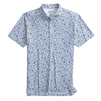 Men's  johnnie-O White New York Yankees All Over Print Performance Polo