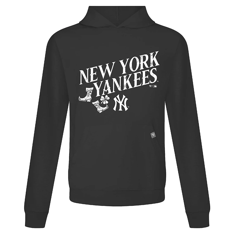 Sweat à capuche manches longues pour homme avec motif relais de la Saint-Patrick des Yankees New York, vert Levelwear