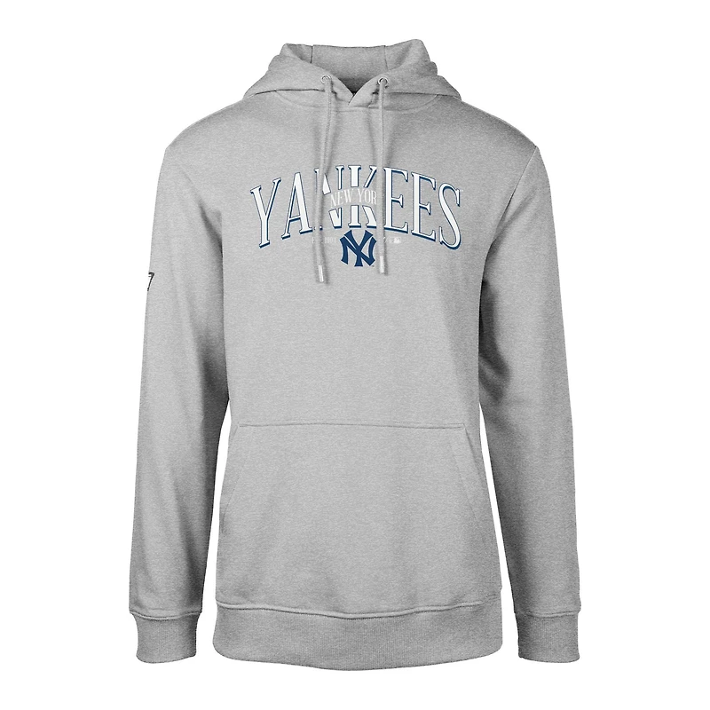 Sweat à capuche rétro pour homme Levelwear gris New York Yankees Cooperstown Collection Podium