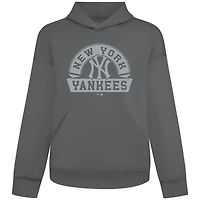 Men's Levelwear Gray New York Yankees Luxe Signature Banner Arch Pullover Hoodie