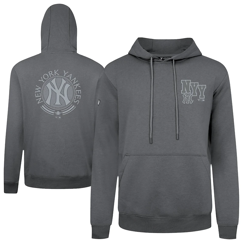 Sweat à capuche gris Levelwear pour homme des Yankees de New York Podium Valiant