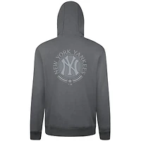 Sweat à capuche gris Levelwear pour homme des Yankees de New York Podium Valiant