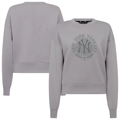 Men's Levelwear Gray New York Yankees Sponge Pullover Sweatshirt
