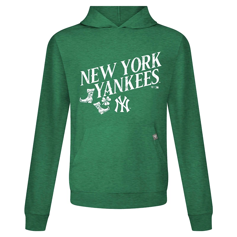 Men's Levelwear New York Yankees St. Patrick's Day Relay Boots Pullover Hoodie