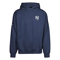 Sweat à capuche bleu marine New York Yankees Contact Pro Card pour homme Levelwear