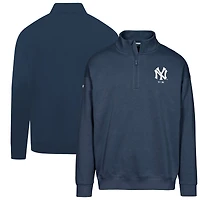 Men's Levelwear  Navy New York Yankees Cooperstown Collection Murray Quarter-Zip Sweatshirt