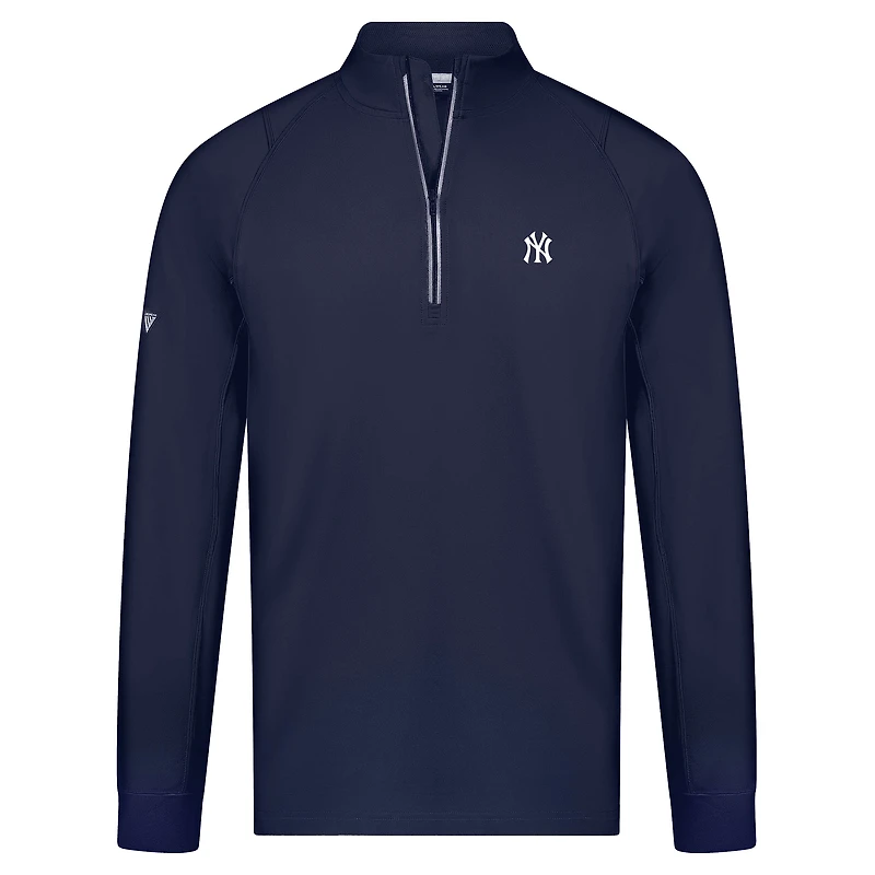 Pull zippé à quart de tour Theory Insignia 2.0 pour homme Levelwear, bleu marine, des Yankees New York