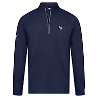 Pull zippé à quart de tour Theory Insignia 2.0 pour homme Levelwear, bleu marine, des Yankees New York
