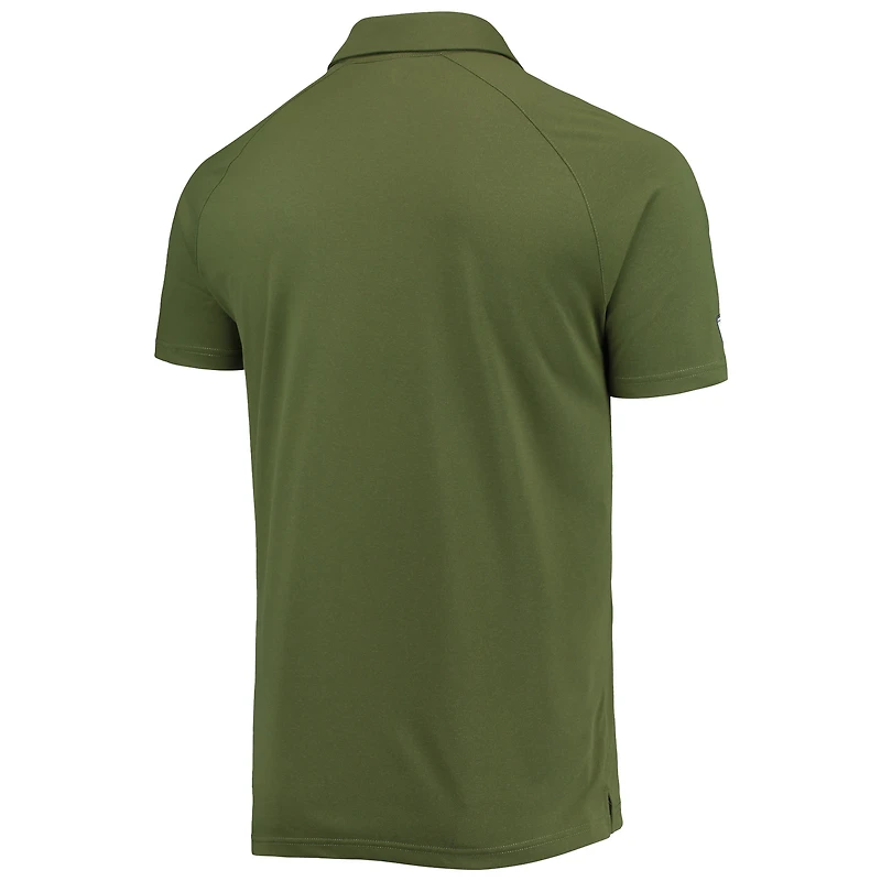 Polo à manches raglan pour hommes Levelwear Olive New York Yankees Delta Sector