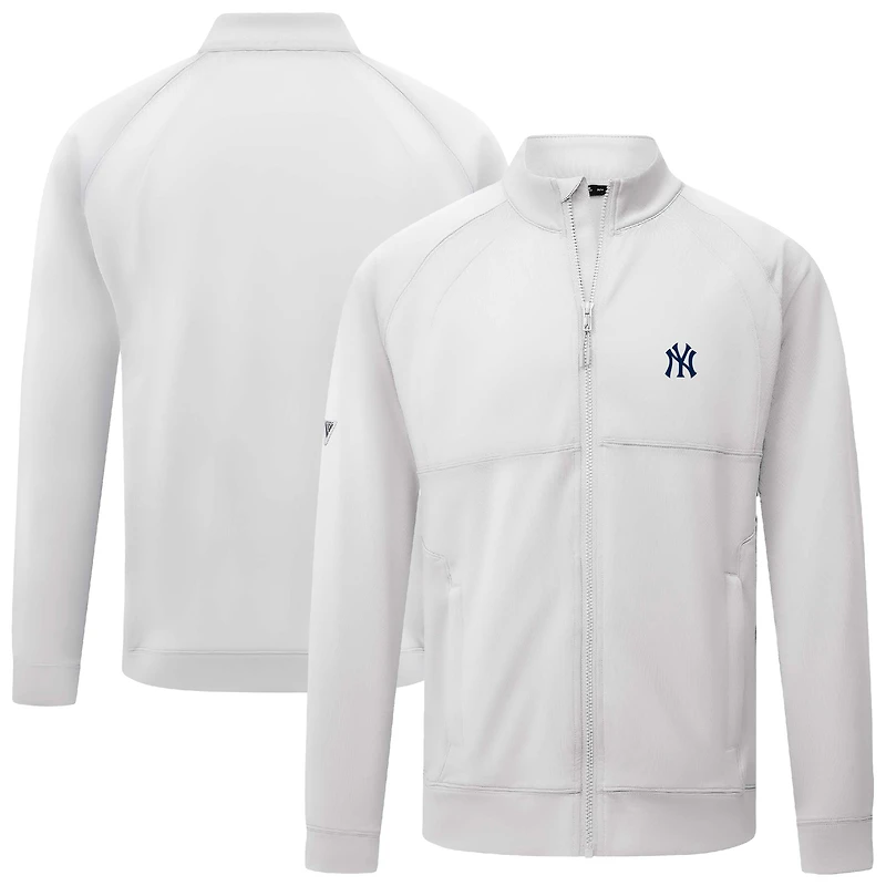 Men's Levelwear White New York Yankees Form Insignia 2.0 Full-Zip Jacket