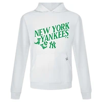 Sweat à capuche blanc pour homme avec bottes relais de la Saint-Patrick des Yankees New York Levelwear