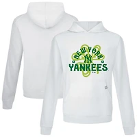 Sweat à capuche blanc New York Yankees St. Patrick's Day Relay Shamrock pour homme Levelwear