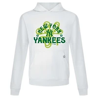 Sweat à capuche blanc New York Yankees St. Patrick's Day Relay Shamrock pour homme Levelwear