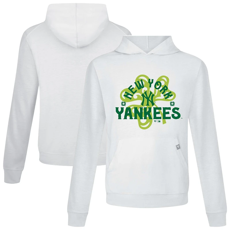Sweat à capuche blanc New York Yankees St. Patrick's Day Relay Shamrock pour homme Levelwear