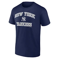 Men's Logo Athletic Navy New York Yankees Heart and Soul T-Shirt