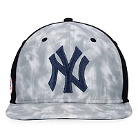 Casquette Snapback Majestic Grey New York Yankees Smoke Dye pour homme