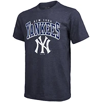 Men's Majestic Threads Aaron Judge Navy New York Yankees Triblend Name & Number T-Shirt