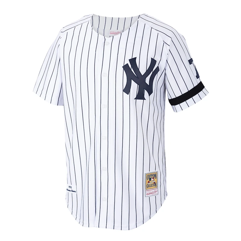 Maillot de joueur authentique Mariano Rivera blanc pour homme, collection Cooperstown 1995, des Yankees New York