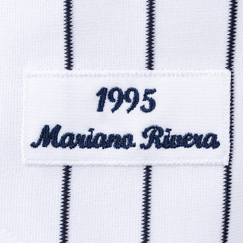 Maillot de joueur authentique Mariano Rivera blanc pour homme, collection Cooperstown 1995, des Yankees New York