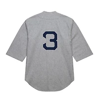 Maillot authentique Mitchell & Ness Babe Ruth gris New York Yankees Cooperstown Collection 1929 pour hommes